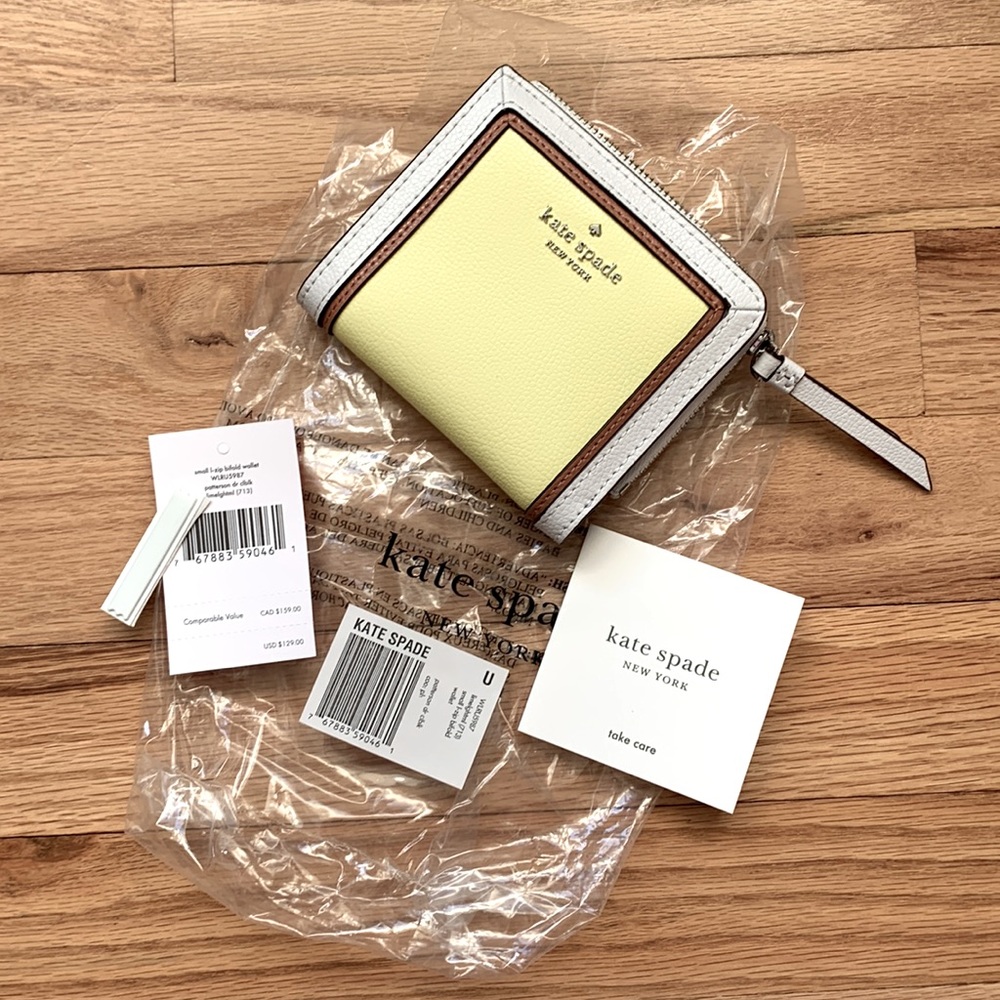 Kate Spade yellow wallet brand new